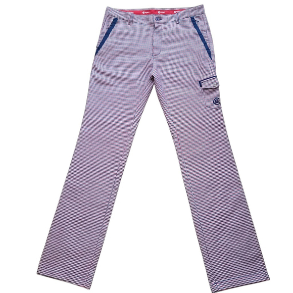 Cleveland Golf Men's Plaid Golf Pants Size 33 Inseam 33 Zip-Pockets, Slit & More - Picture 1 of 9